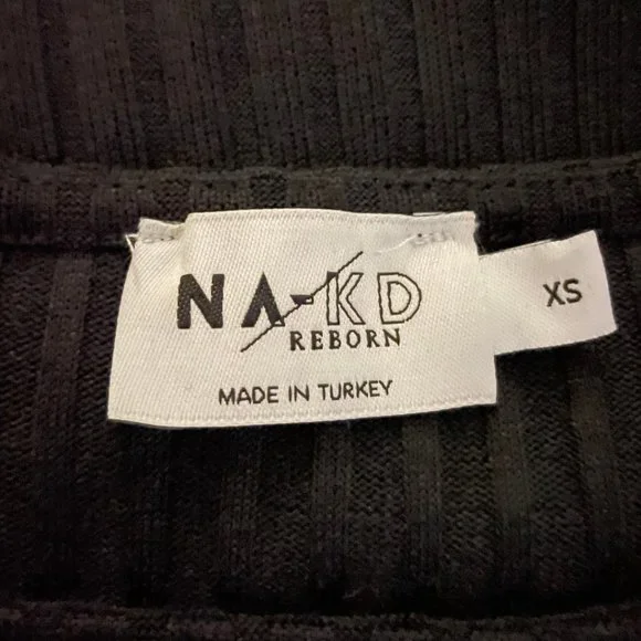 ASOS Black Flare Sleeve Mini Dress - Size: XS - Picture 5 of 5